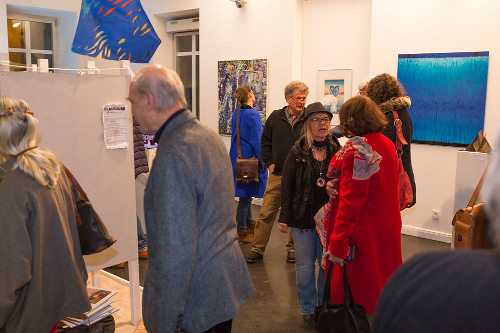 Gruppenausstellung BLAU Nov. 2016 in Dießen im Blauen Haus
